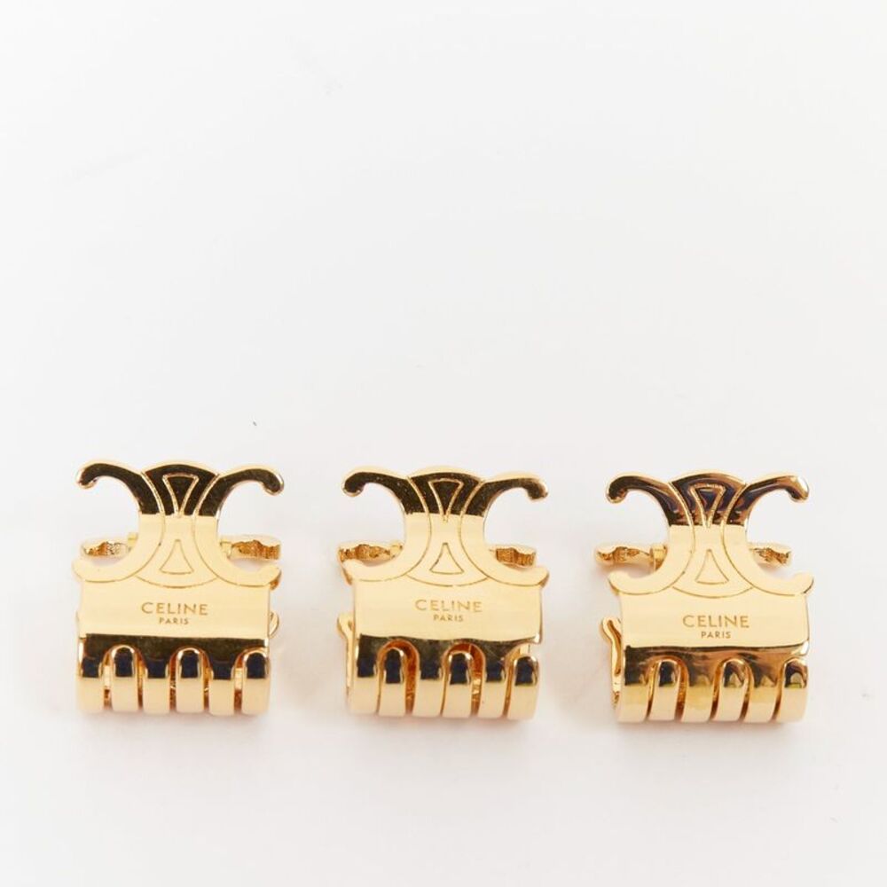 Celine Triomphe Hair Clips
